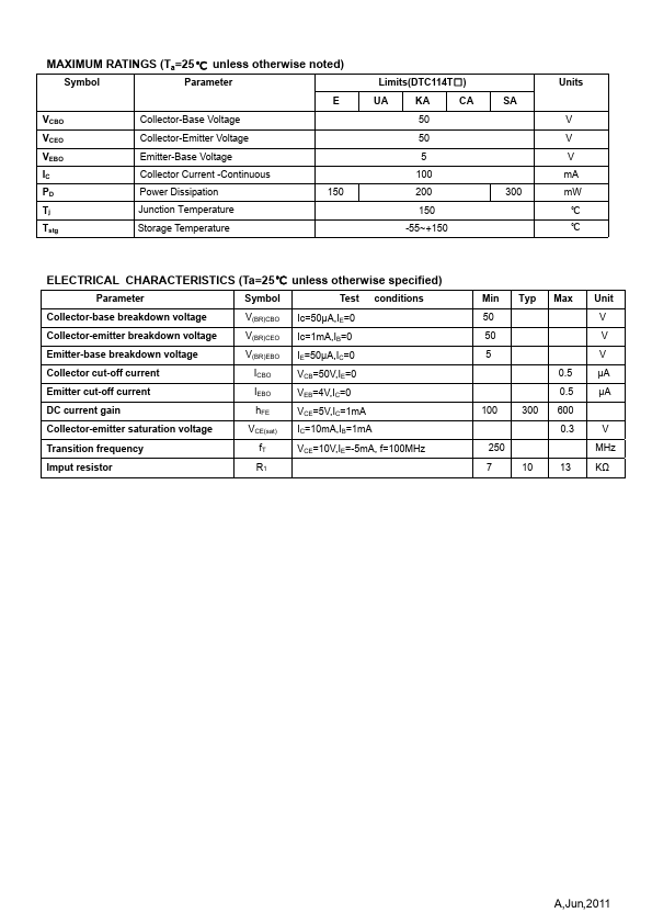 DTC114TCA