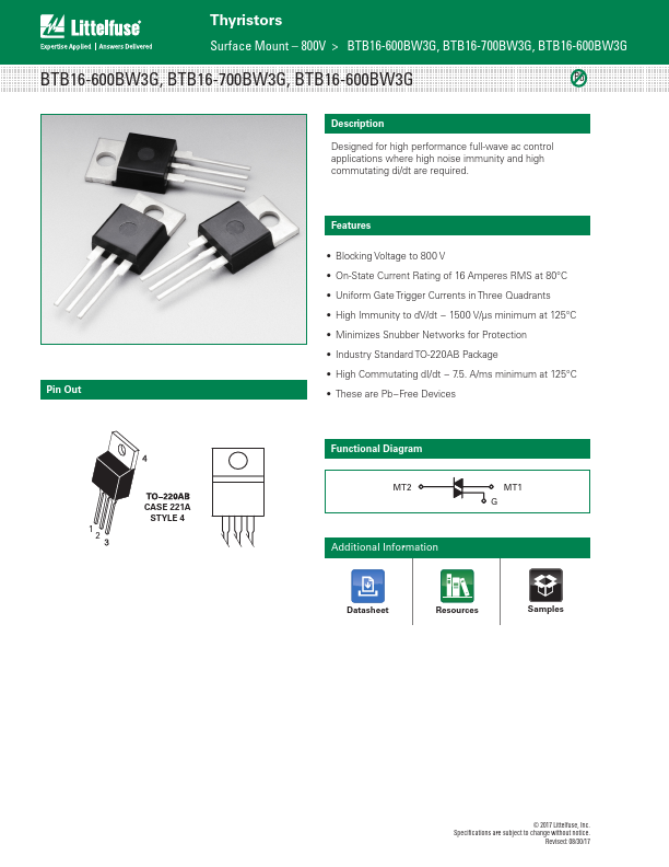 BTB16-800BW3G