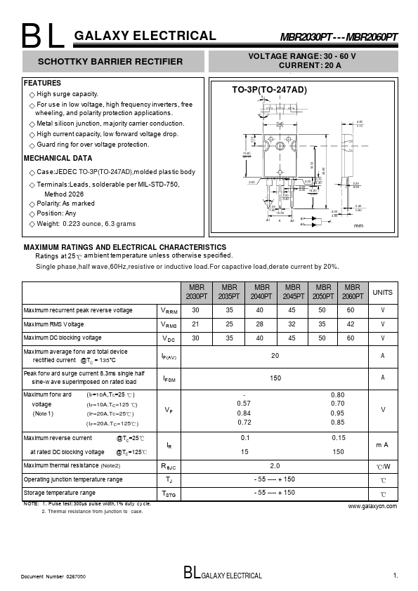 MBR2050PT