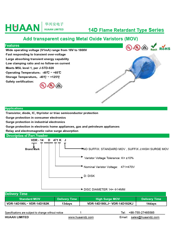 VDR-14D201K