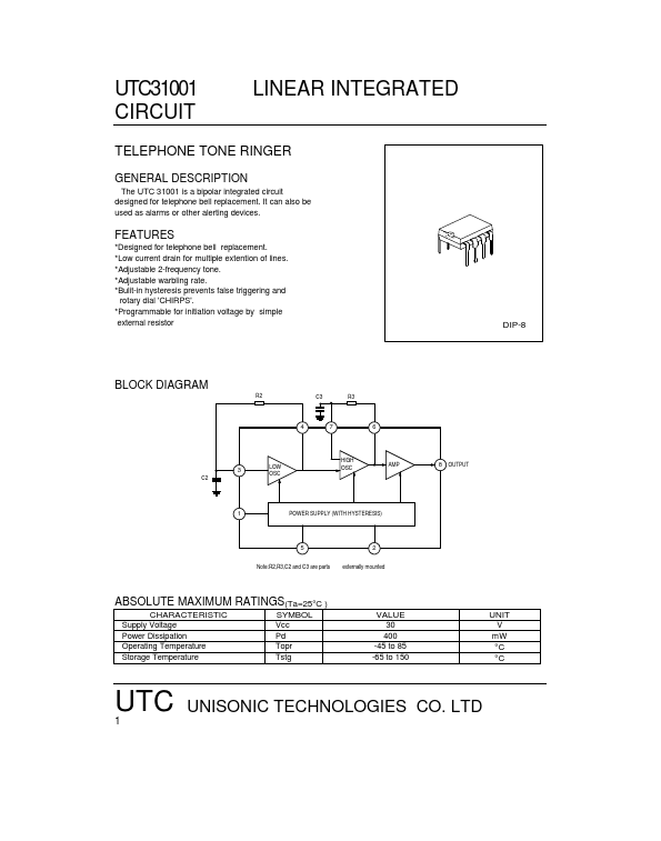 UTC31001