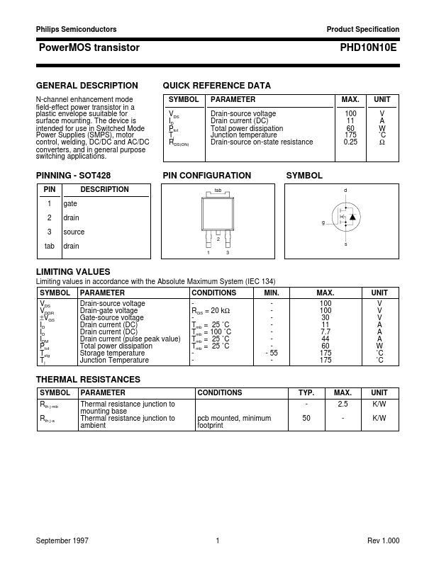 PHD10N10E