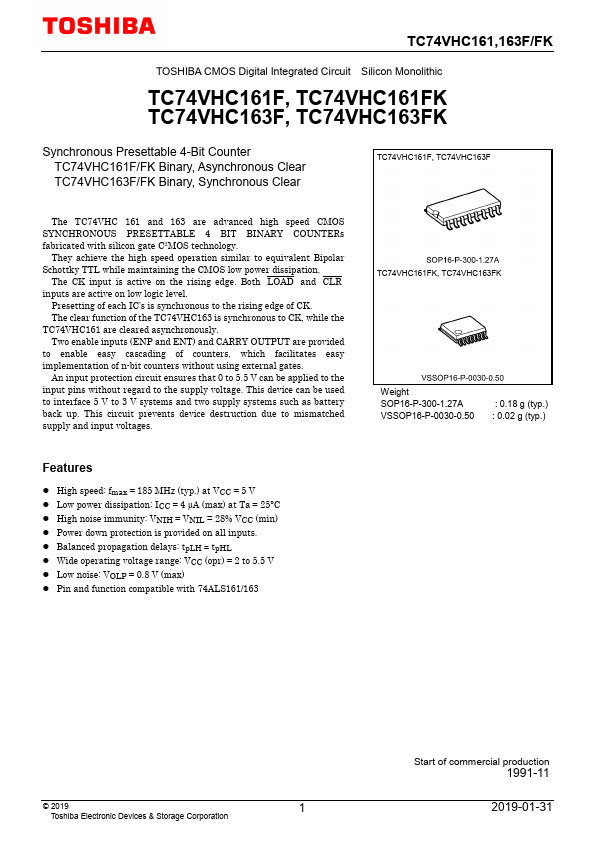 TC74VHC163FK