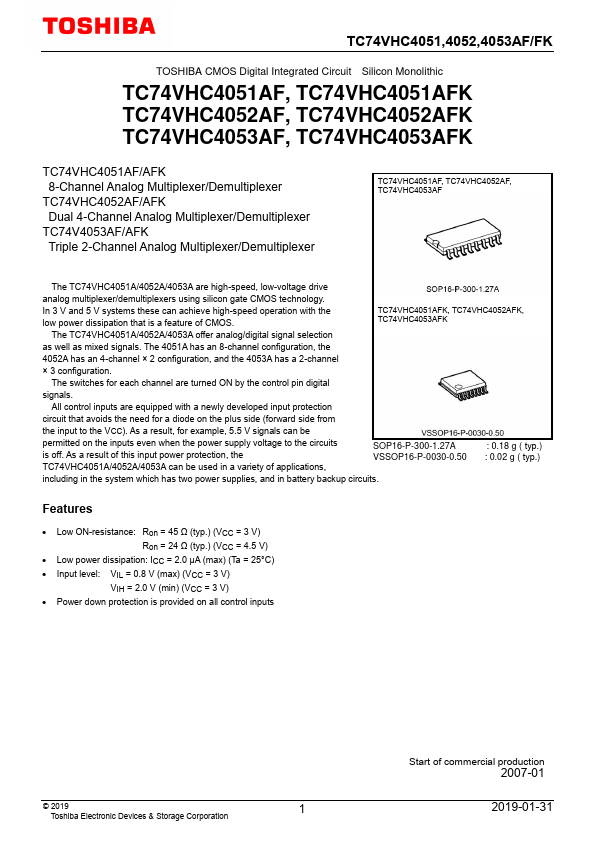 TC74VHC4053AFK