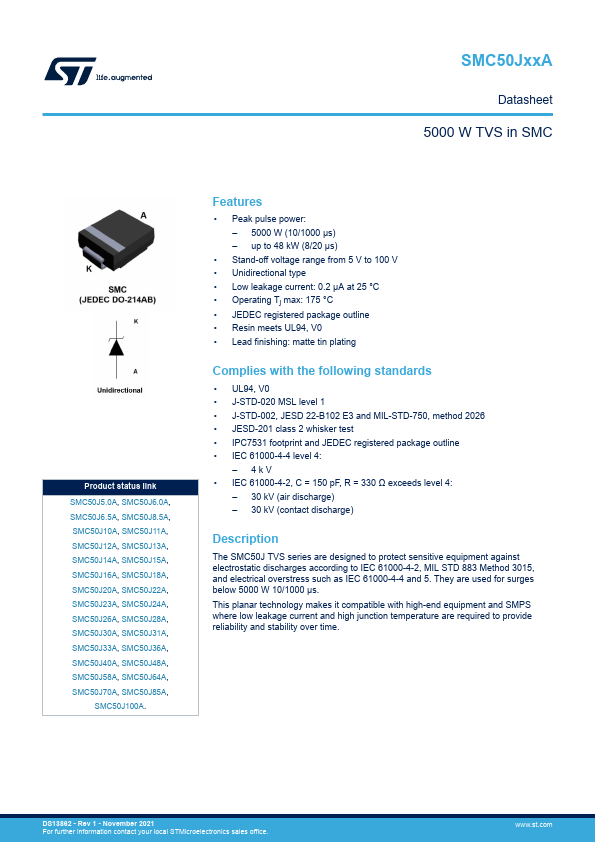 SMC50J20A