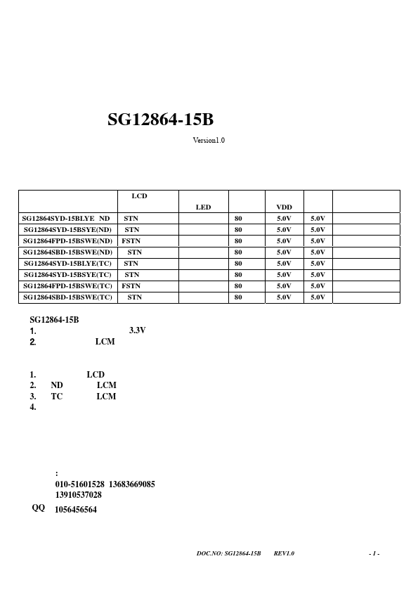 SG12864-15B