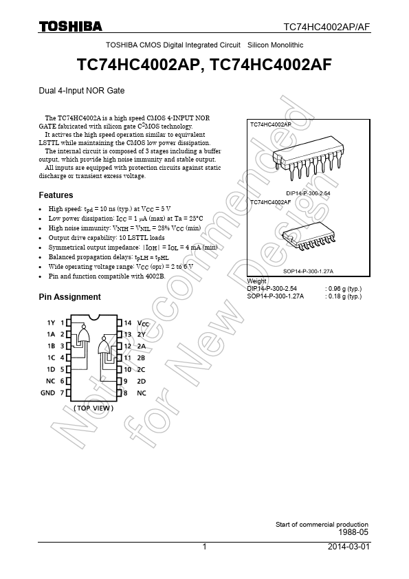 TC74HC4002AP