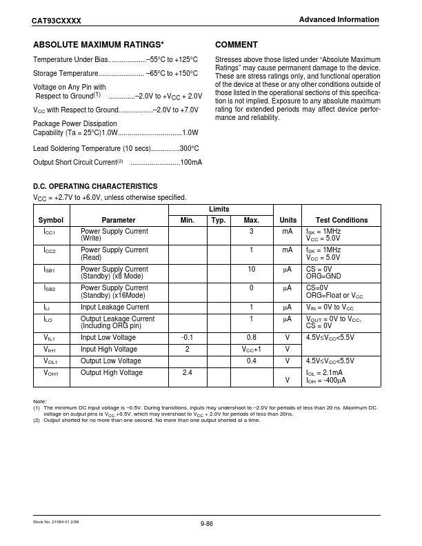 CAT93C5733