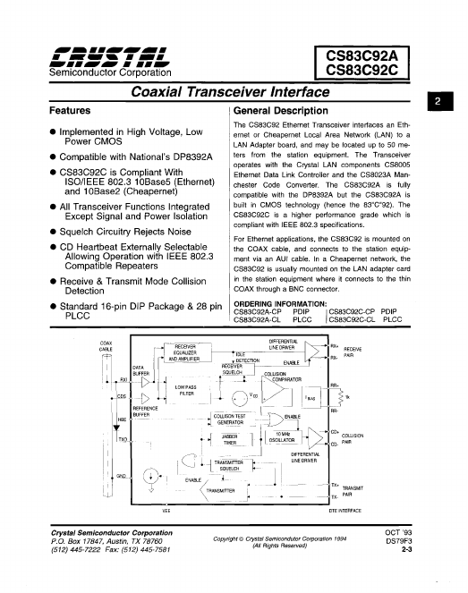 CS83C92A