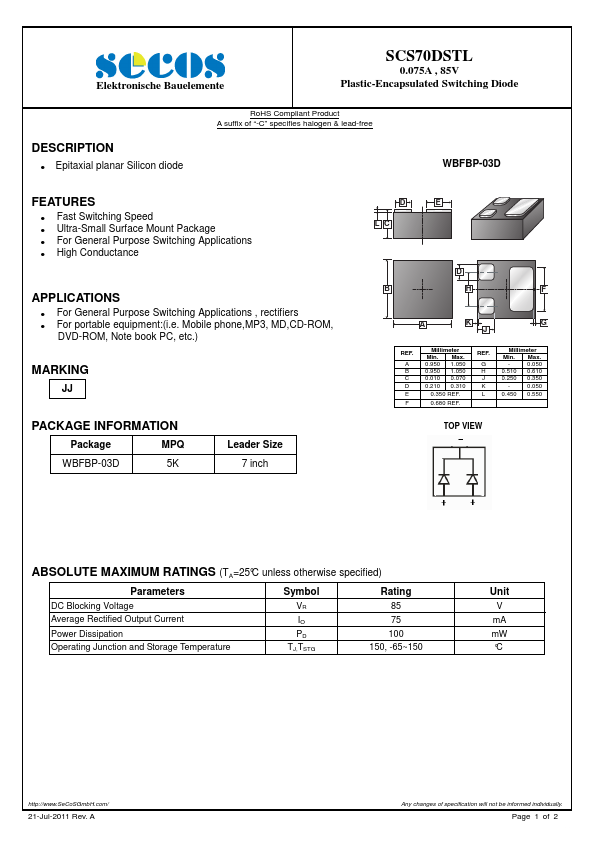 SCS70DSTL