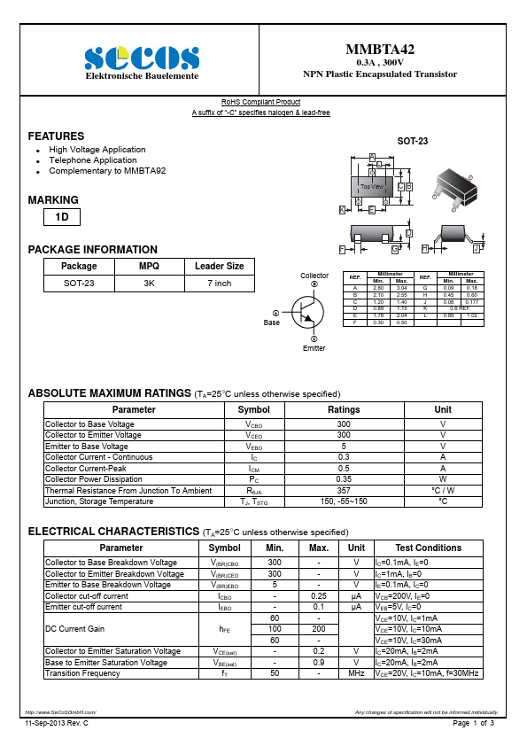 MMBTA42