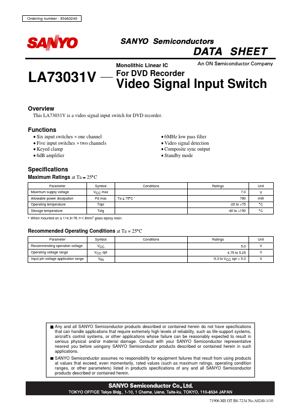 LA73031V