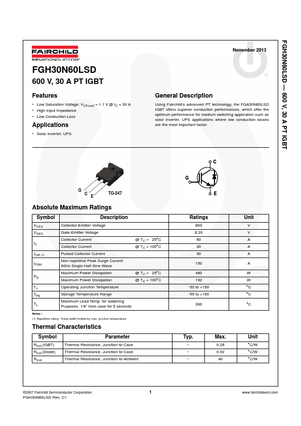 FGH30N60LSD