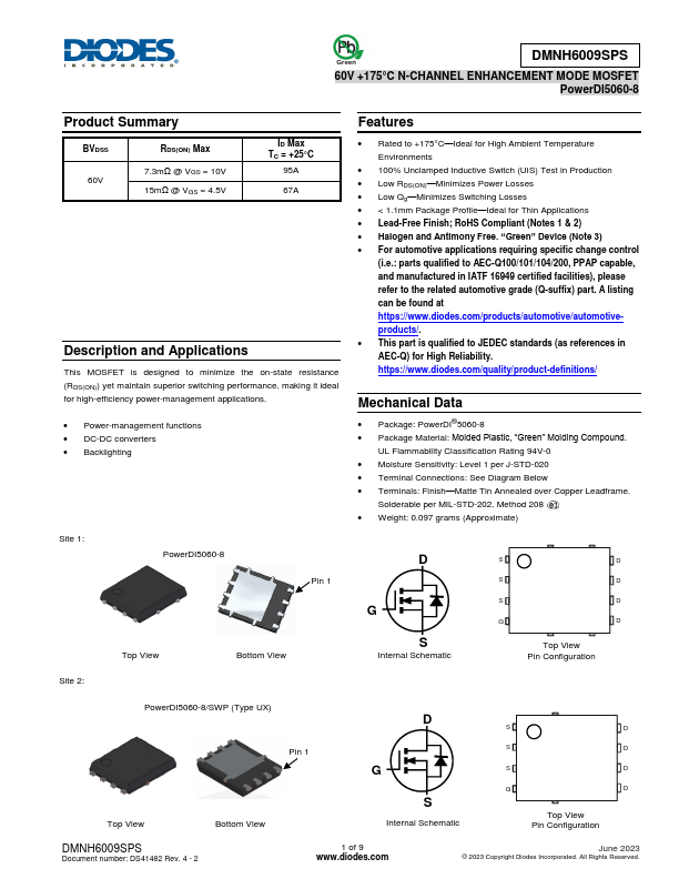 DMNH6009SPS