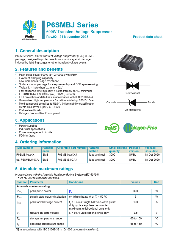 P6SMBJ130A