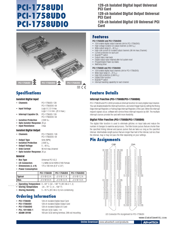 PCI-1758UDIO