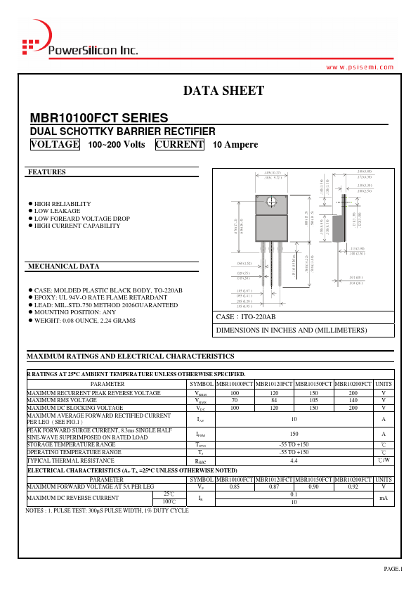 MBR10150FCT