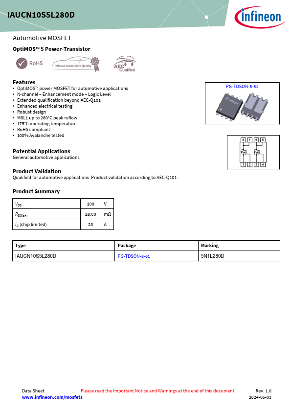 IAUCN10S5L280D