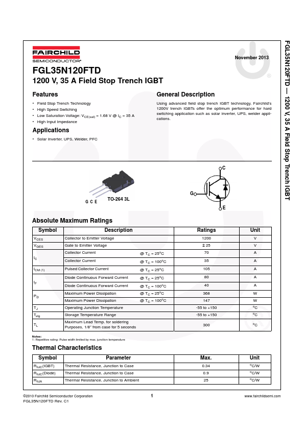 FGL35N120FTD