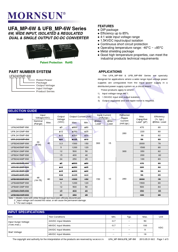 UFB4815MP-6W