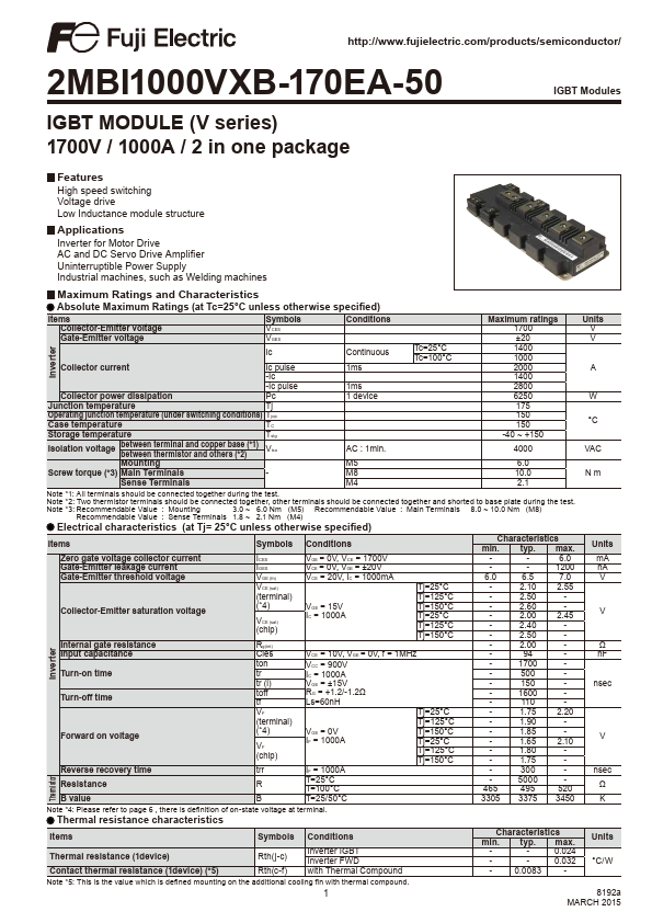 2MBI1000VXB-170EA-50