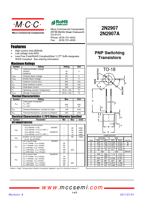 2N2907A