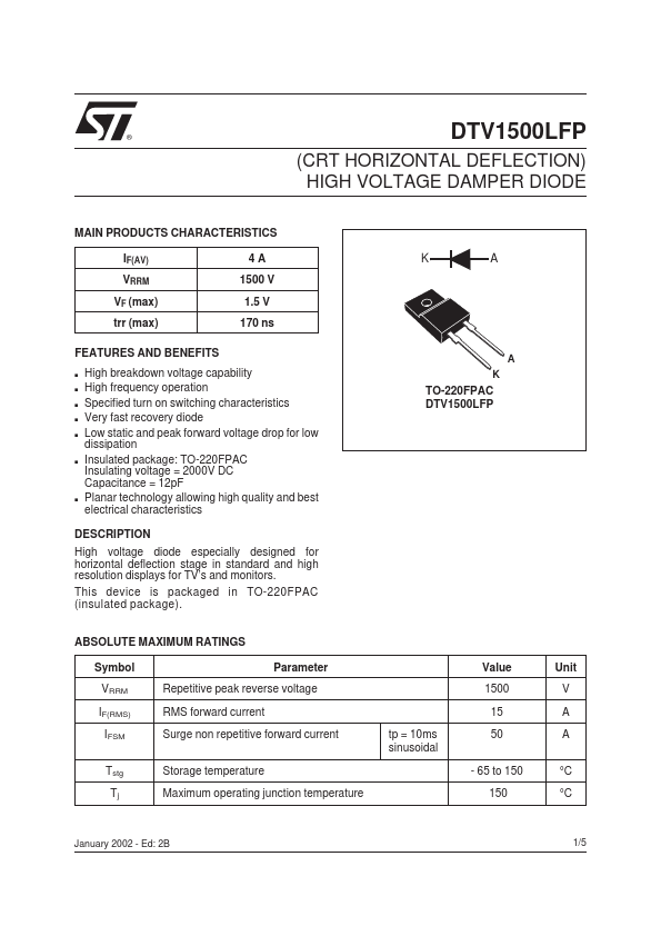 DTV1500LFP