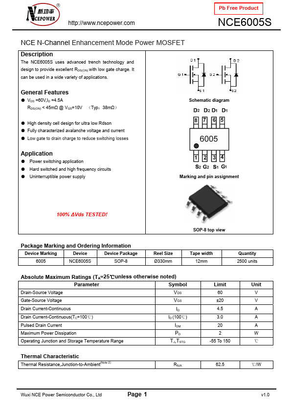 NCE6005S