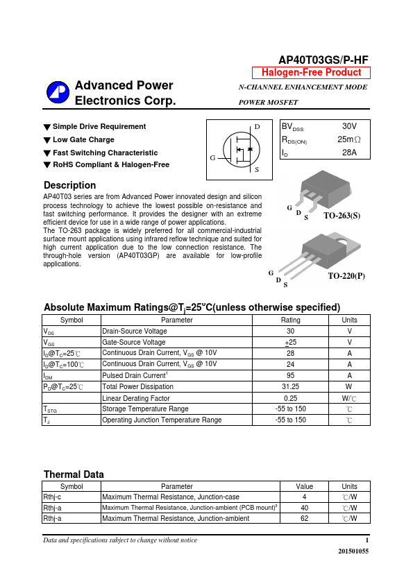 AP40T03GP-HF