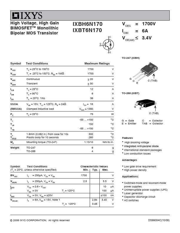 IXBT6N170