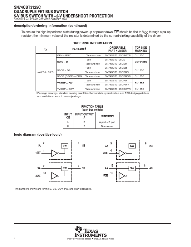 SN74CBT3125C