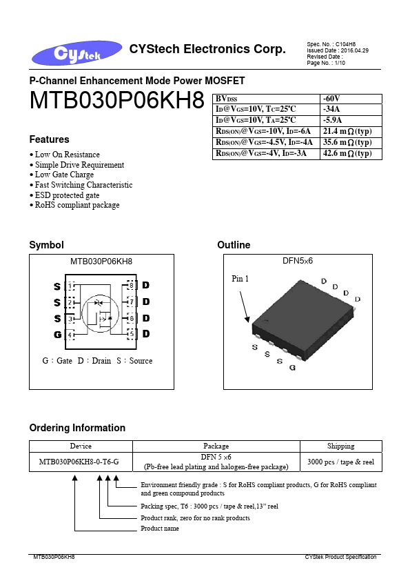 MTB030P06KH8