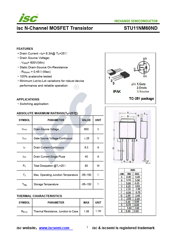 STU11NM60ND