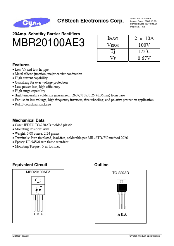 MBR20100AE3