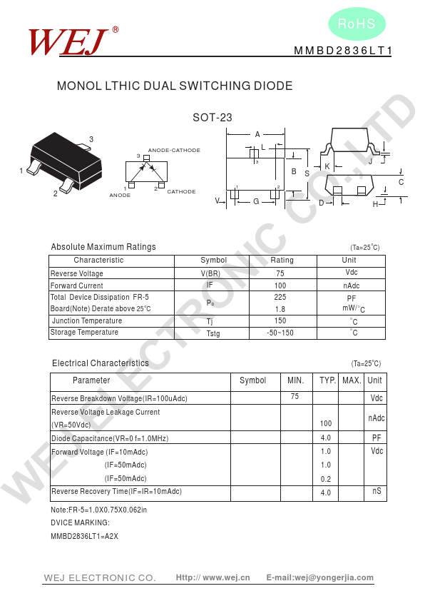 MMBD2836LT1