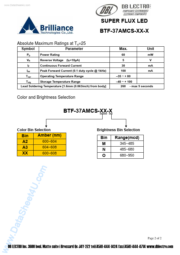 BTF-37AMCS-xx-x