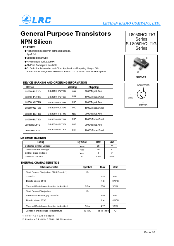 L8050HSLT3G