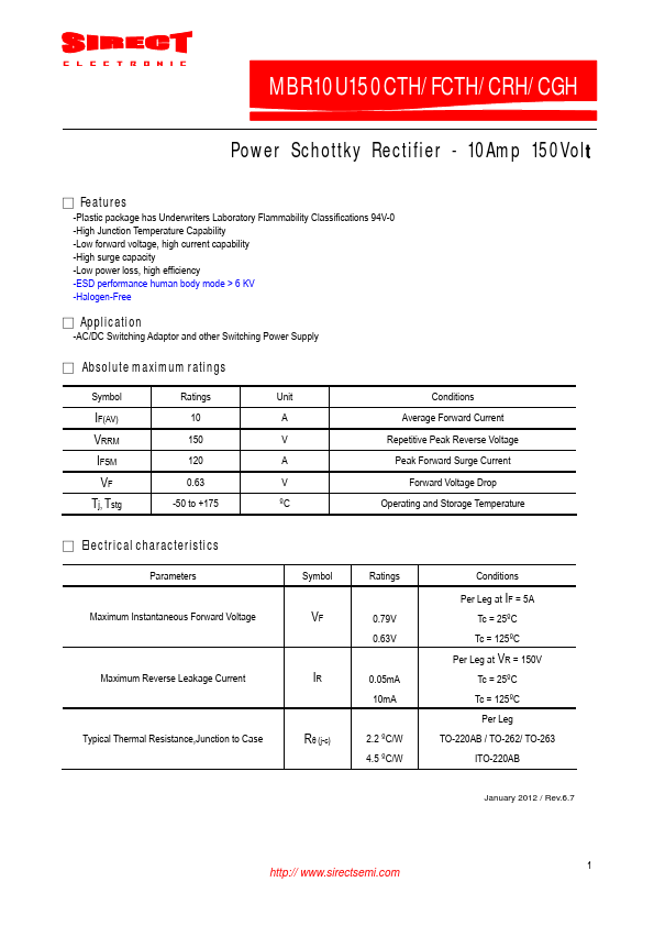 MBR10U150CTH