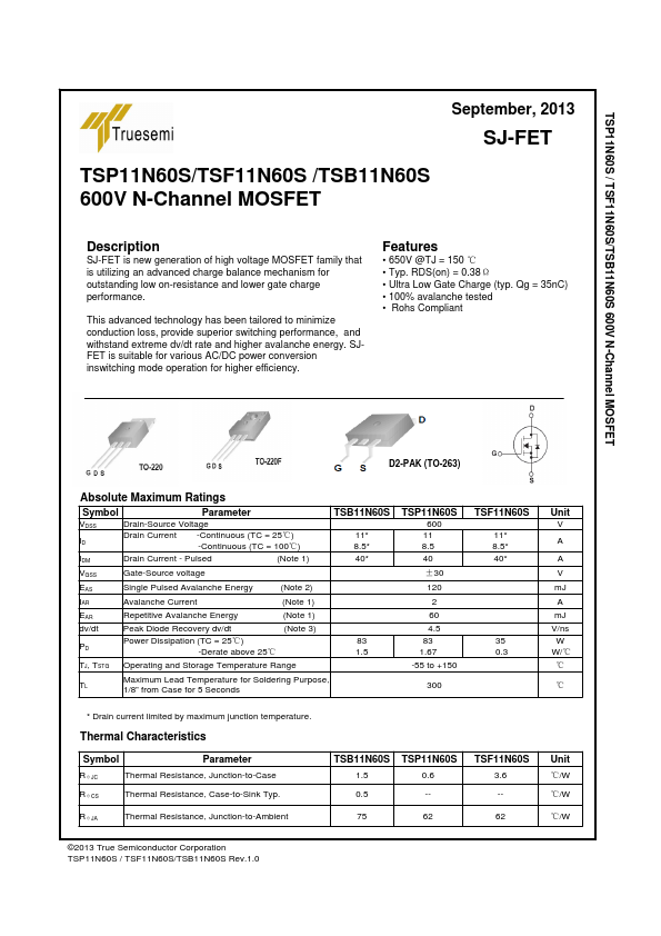 TSP11N60S