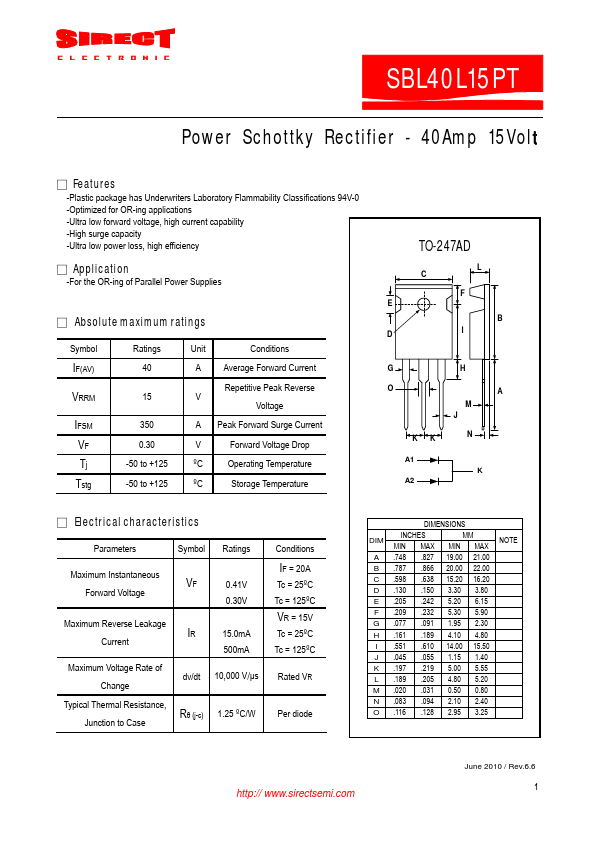 SBL40L15PT