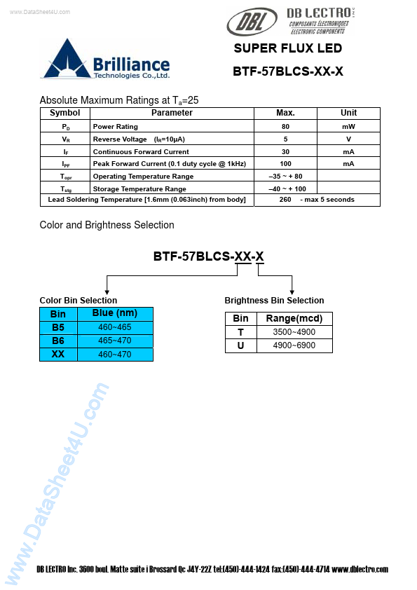 BTF-57BLCS-xx-x