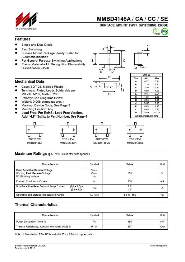 MMBD4148SE