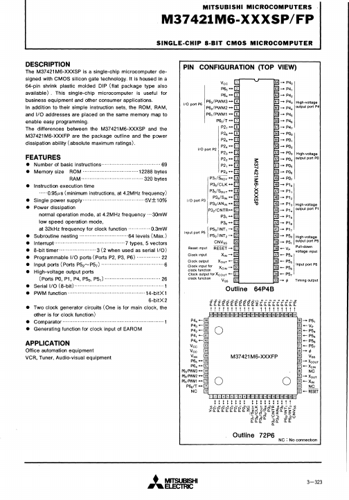 M37421M6-XXXSP