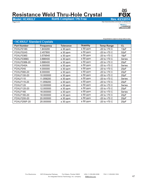 FOXLF0368-20