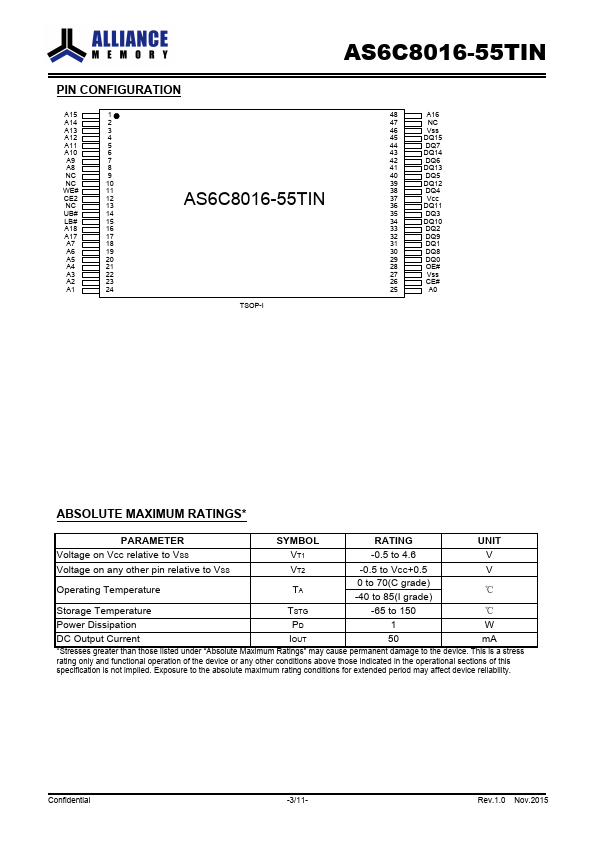 AS6C8016-55TIN