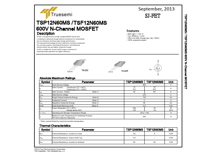 TSP12N60MS