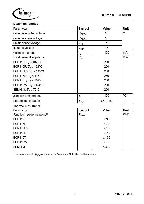 BCR116S