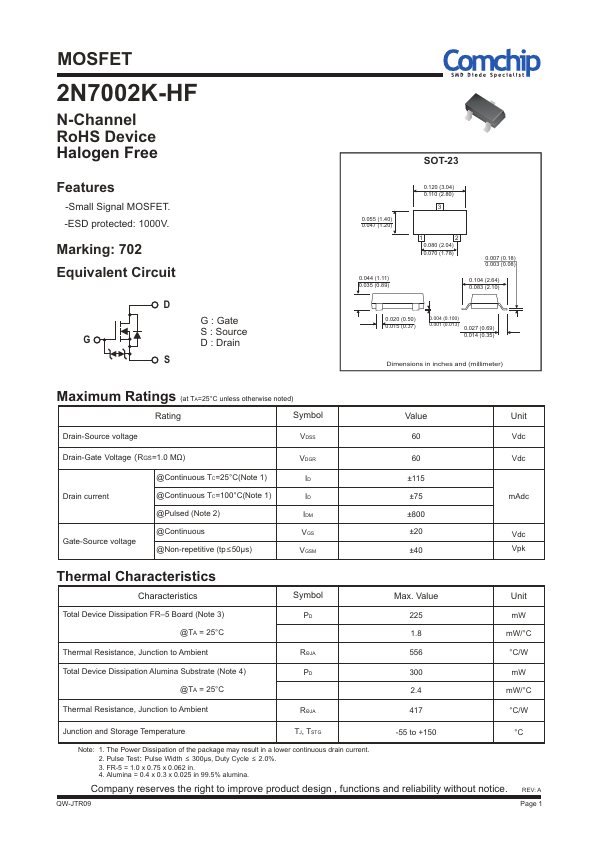 2N7002K-HF