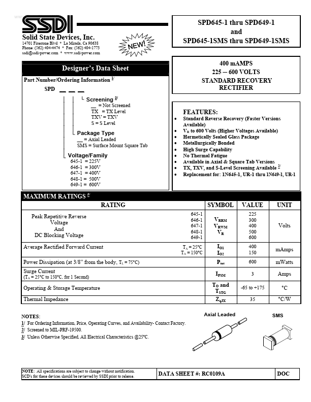 SPD645-1SMS