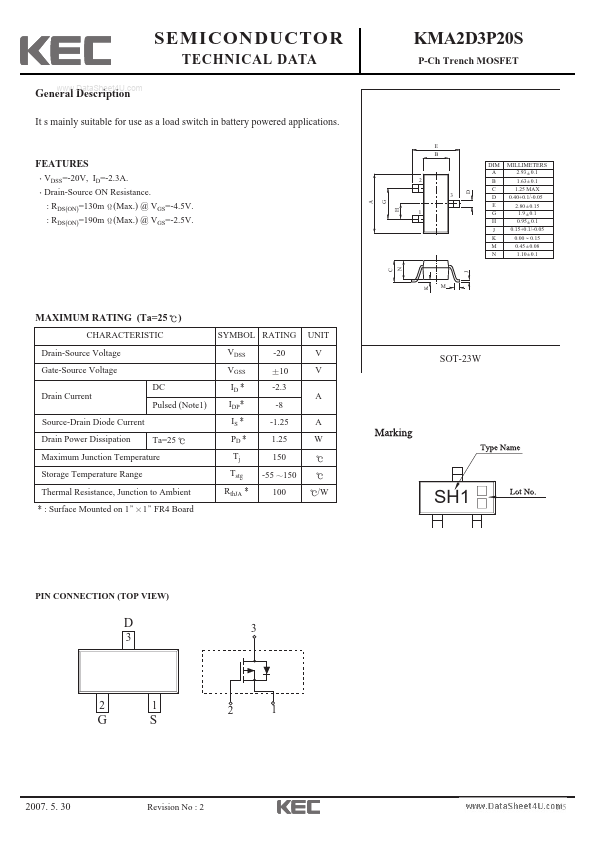 KMA2D3P20S